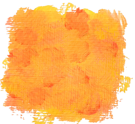 Yellow orange painted brushstrokes background